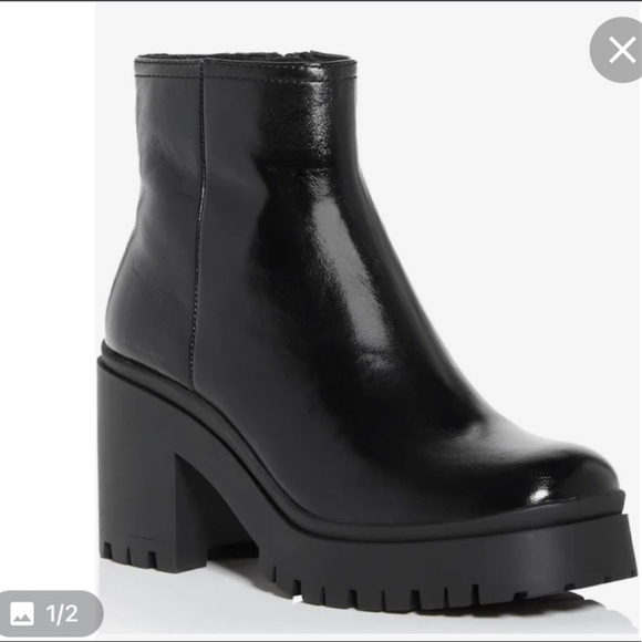 JEFFREY CAMPBELL ANEMONE BLACK BOOTIE Sz: 9.5 - Picture 2 of 9